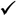 checkmark